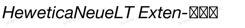 HeweticaNeueLT Exten字体转换